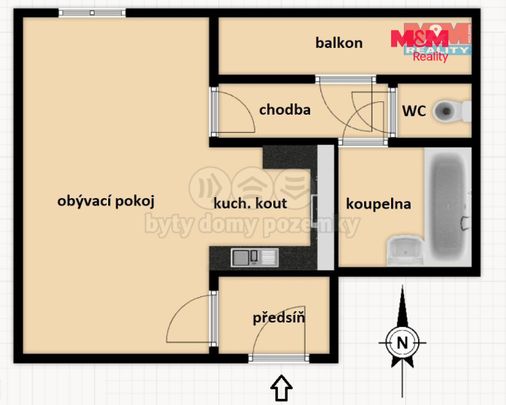 Pronájem bytu 1+kk a garsoniéry 31 m² - Photo 1