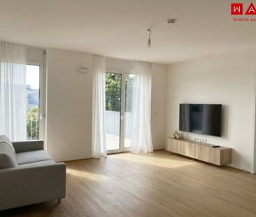 Westseitige 2-Zimmer Neubauwohnung mit großem Balkon und gekühltes Raumklima! - Foto 3