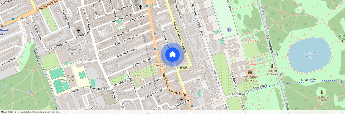 Brunswick Gardens, Kensington, W8 4AJ, London