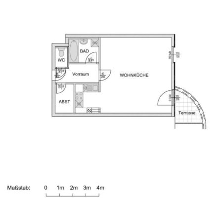 Apostelgasse 2-14: 1 ZI + Terrasse - nach Innen ausgerichtet - Photo 1