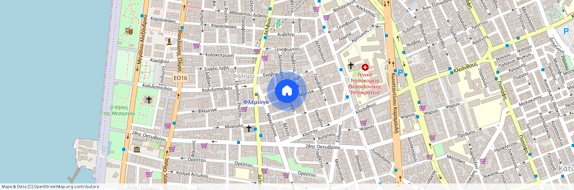 Δεληγιώργη 22, 546 42, Θεσσαλονίκη (546 42), Ιπποκράτειο (Φάληρο - Ιπποκράτειο)