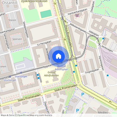 Nygatan 157 B, Centrala Staden