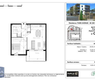 Appartement à louer 2 pièces 44m² - Photo 1