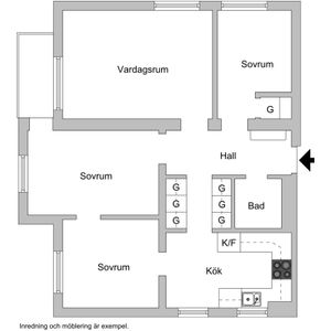 Odalvägen 9 B, Halmstad - Photo 3