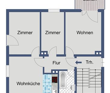 Balkonwohnung in Kassel ab sofort frei! - Foto 3