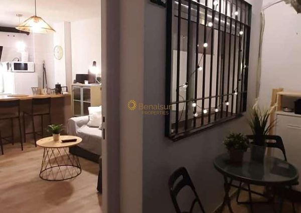 FOR RENT HALF TERM FROM 01/12/2024-30/04/2025 CHARMING APARTMENT, 2ND LINE BEACH, IN BENALMADENA COSTA