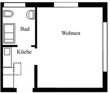 1-Zimmer-Appartement im 2.OG - Rodgebiet Pforzheim - frei zum 01.08.2024 - Photo 1