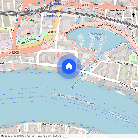 Chinnocks Wharf, Limehouse, 42 Narrow Street, E14 8DJ, London