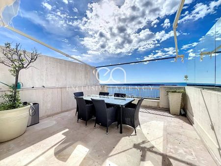 Cannes location meublée annuelle 4 pièces 128m² vue mer terrasse et piscine - Photo 2