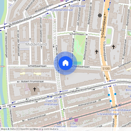 Middelland, 3021 LC, Schietbaanlaan, Rotterdam