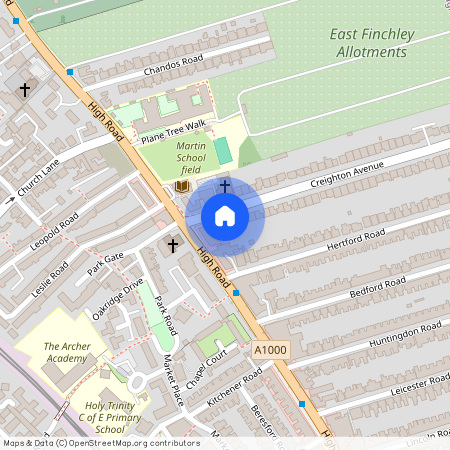 Creighton Court, Creighton Avenue, East Finchley, N2
