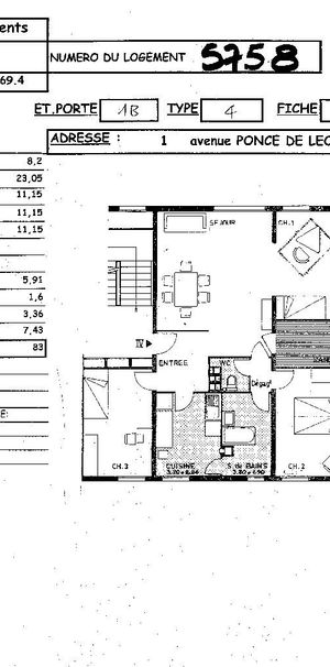 Location appartement T4 83.00m² à Reims (51100) Loyer CC * : 468.48 € Réf : ER.05758 - Photo 1