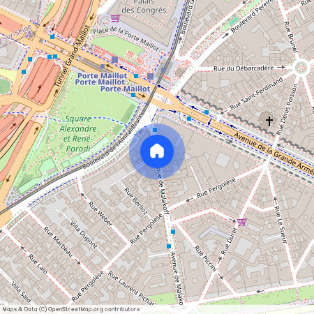 Avenue de Malakoff et rue du Commandant Marchand 75016 Paris (16e arrondissement)