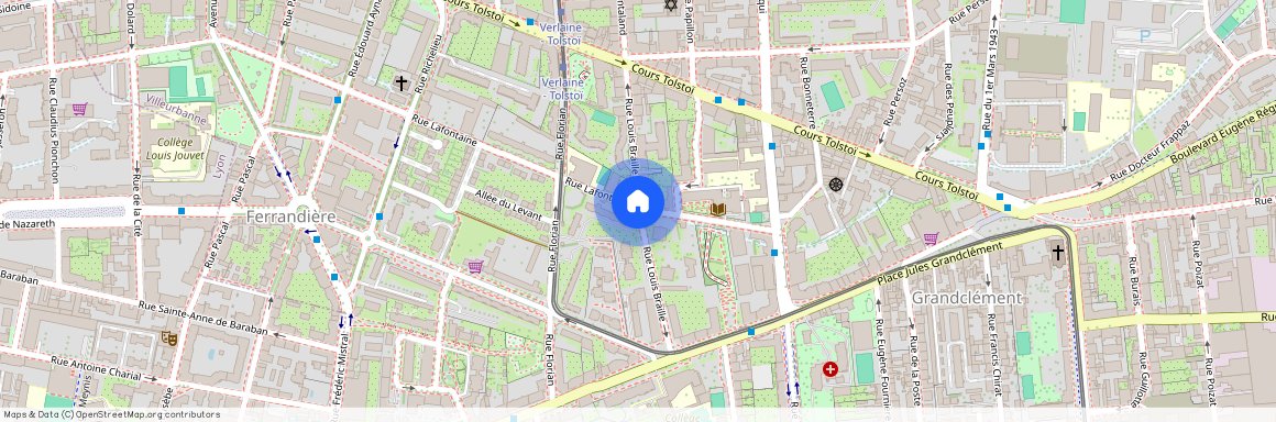 Rue Louis Braille, Francja, Villeurbanne