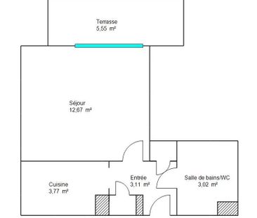 Location Appartement 1 pièce 22m² NICE 06100 - Photo 6