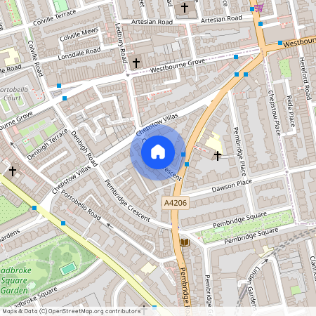 Chepstow Crescent, Notting Hill, W11, London