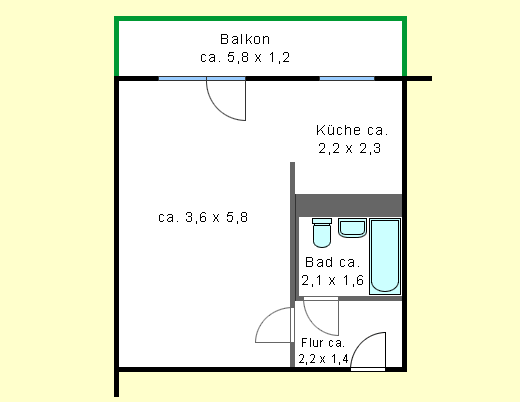 Fußballfeldgroßer Innenhof lädt zum Entspannen ein - Photo 1