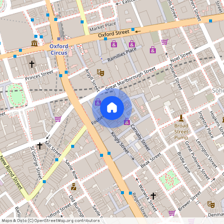 Fouberts Place, London, Greater London, Soho, W1F