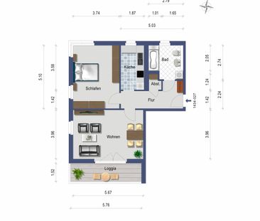 Charmante Erdgeschosswohnung mit großer Terrasse - 23570 Lübeck - Foto 2