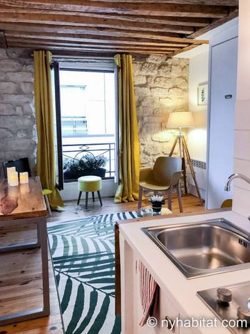 Logement à Paris, Location meublée - Studio T1 - Les Halles, Bourse - Sentier - Montorgueil (PA-765) - Photo 2