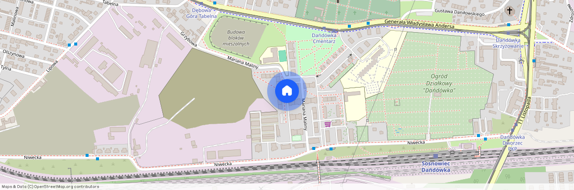 ul. Mariana Maliny, Dańdówka, Sosnowiec, śląskie