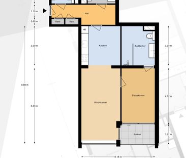 Appartement te huur: Baan 42-H 3011 CC Rotterdam - Photo 2