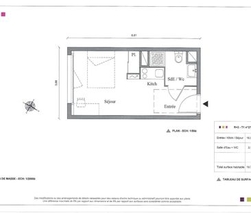 Location Appartement 1 pièce 19m² AUZEVILLE TOLOSANE 31320 - Photo 6