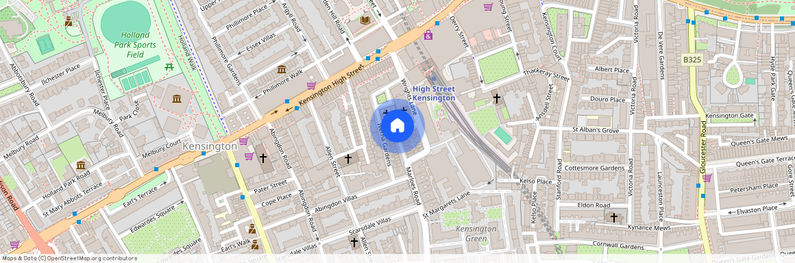 Cheniston Gardens, High Street Kensington, London W8