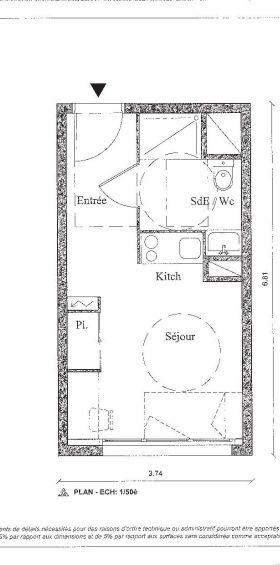 Location Appartement 1 pièce 19m² AUZEVILLE TOLOSANE 31320 - Photo 2
