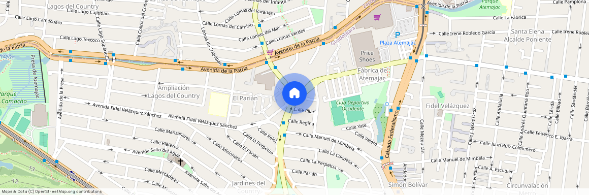 Avenida Fidel Velazquez, Colonia Jardines del Country, C.P. 44210, Jalisco