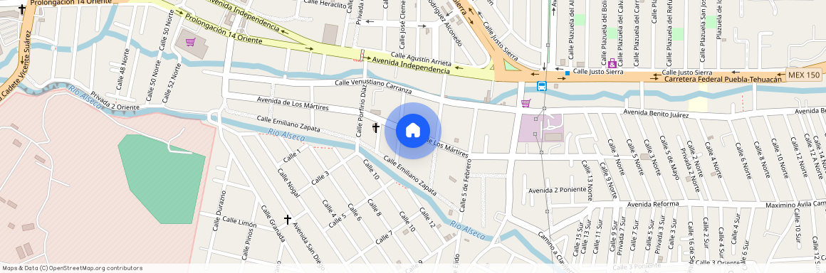 de los martires #10, Colonia Álamos Vista Hermosa, C.P. 72320, Puebla