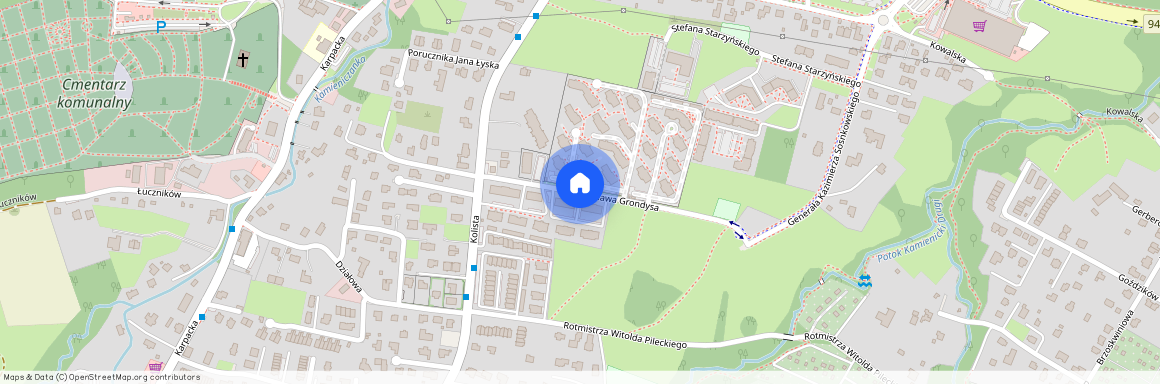 ul. Janisława Grondysa, Kamienica, Bielsko-Biała, śląskie