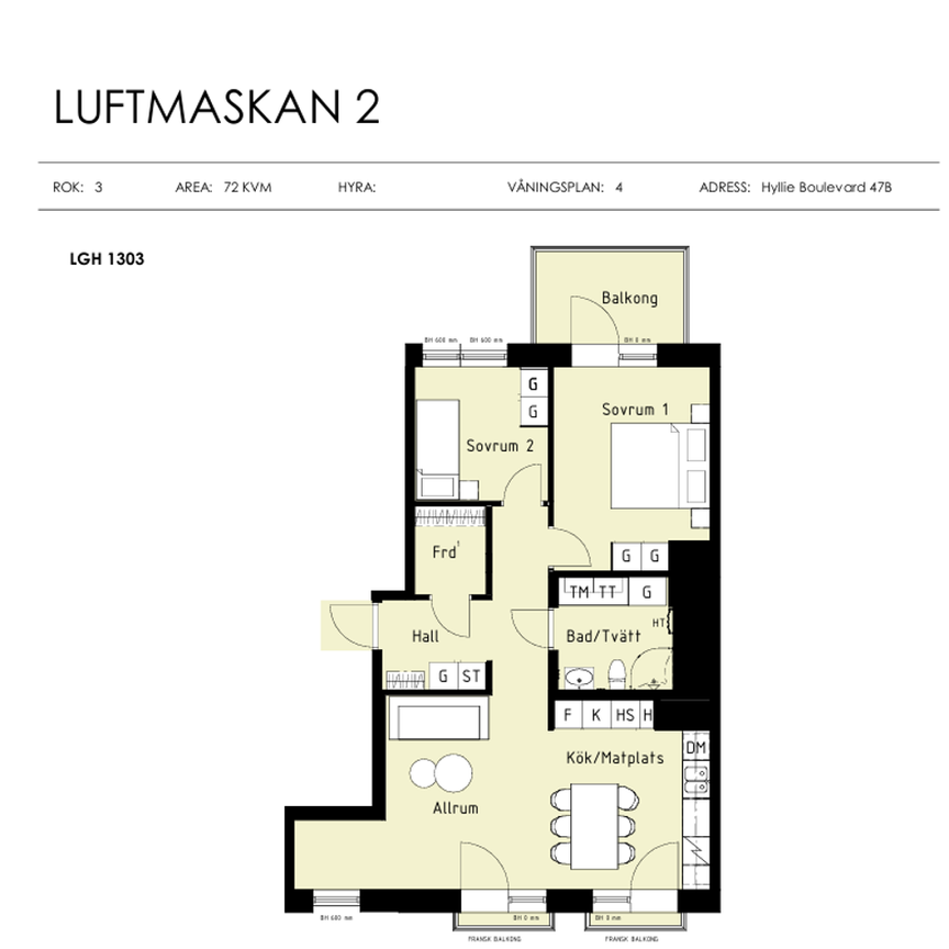 Hyllie Boulevard 47B, Hyllievång - Foto 2