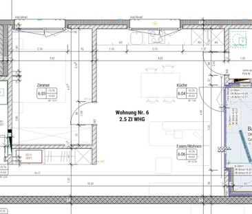 2.5 Zimmer, 58 m², 2. Stock - Foto 5