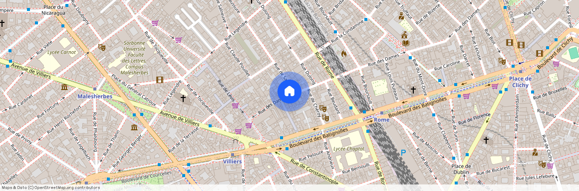 Rue Dulong entre rue la Condamine et rue Des Dames 75017 Paris (17e arrondissement)