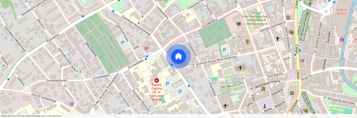 ul. Listopadowa, Górne Przedmieście, Bielsko-Biała, śląskie