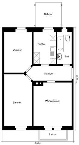 Altbauwohnung am Goldbrunnenplatz - Foto 3