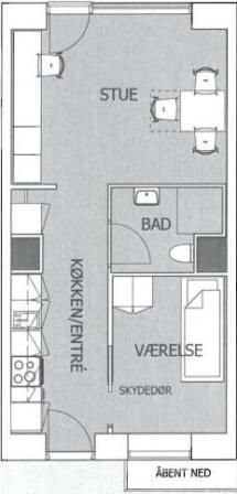 2-værelses studiebolig (Type 1) - Foto 4