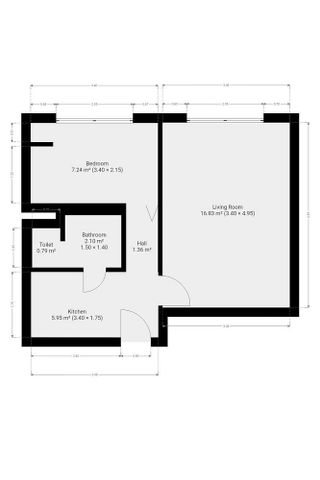 Pronájem bytu 2+kk 36 m² - Фото 4