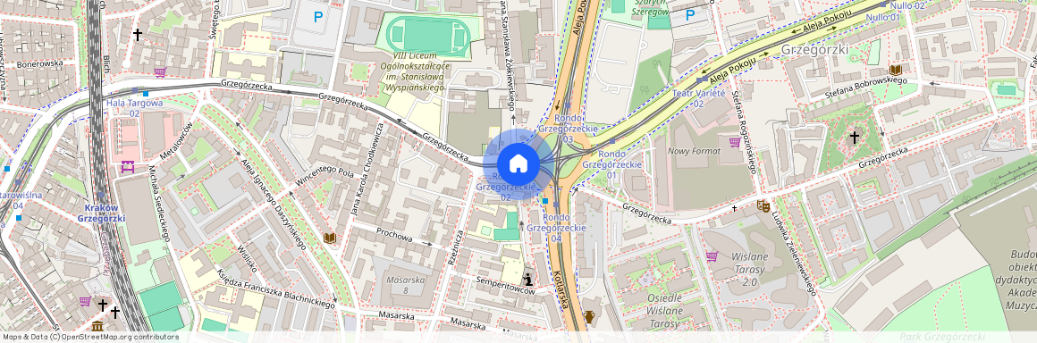 ul. Grzegórzecka, Grzegórzki, Grzegórzki, Kraków, małopolskie