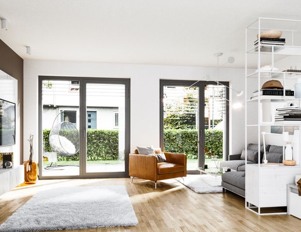 *ERSTBEZUG* Traumhafte 2-Zimmer Wohnung mit eigenem Gartenanteil direkt in Flussnähe sucht Sie! - Foto 1