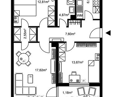 Frisch renovierte 3-Zimmer-Wohnung mit Loggia - Foto 5