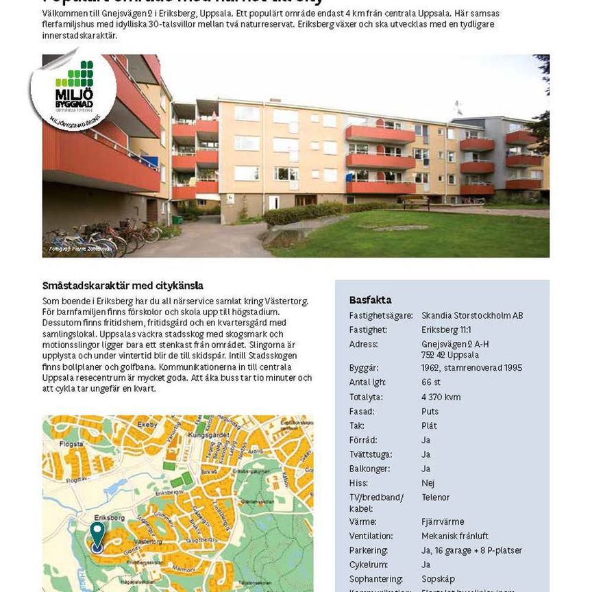 Gnejsvägen 2 A, 752 42, Uppsala - Foto 1