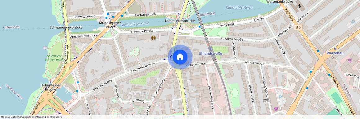 Kuhmühle 4+4a, 22087 Hamburg-Nord - Hamburg Hohenfelde