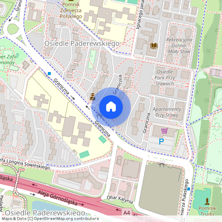 ul. Graniczna, Osiedle Paderewskiego-Muchowiec, Katowice, śląskie