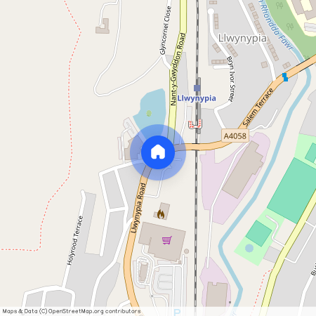 Glamorgan Terrace, Llwynypia, Rhonnda Cynon Taff.