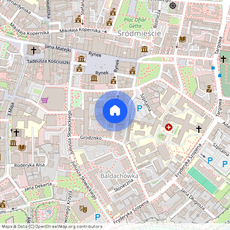 ul. Baldachówka, Śródmieście, Rzeszów, podkarpackie