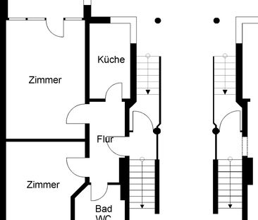 2-Zimmer-Wohnung in verkehrsberuhigtem Wohngebiet // EG Wohnung 1 - Photo 1