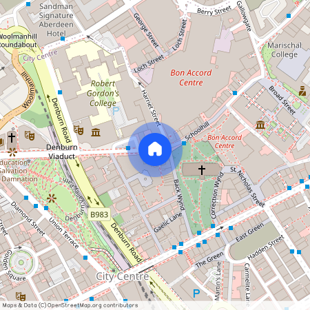 Schoolhill, Aberdeen, First Floor Right, AB10