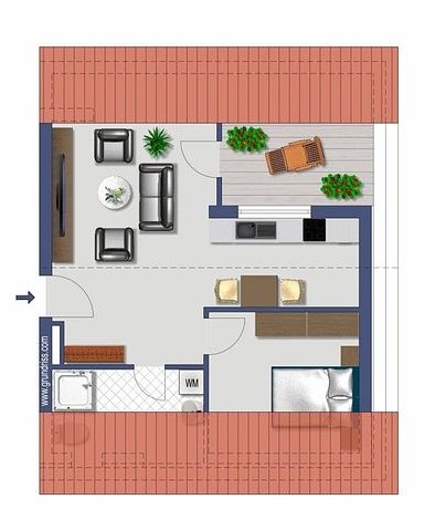 Moderne 2-Zimmer-Wohnung für Single oder Paare - Foto 2